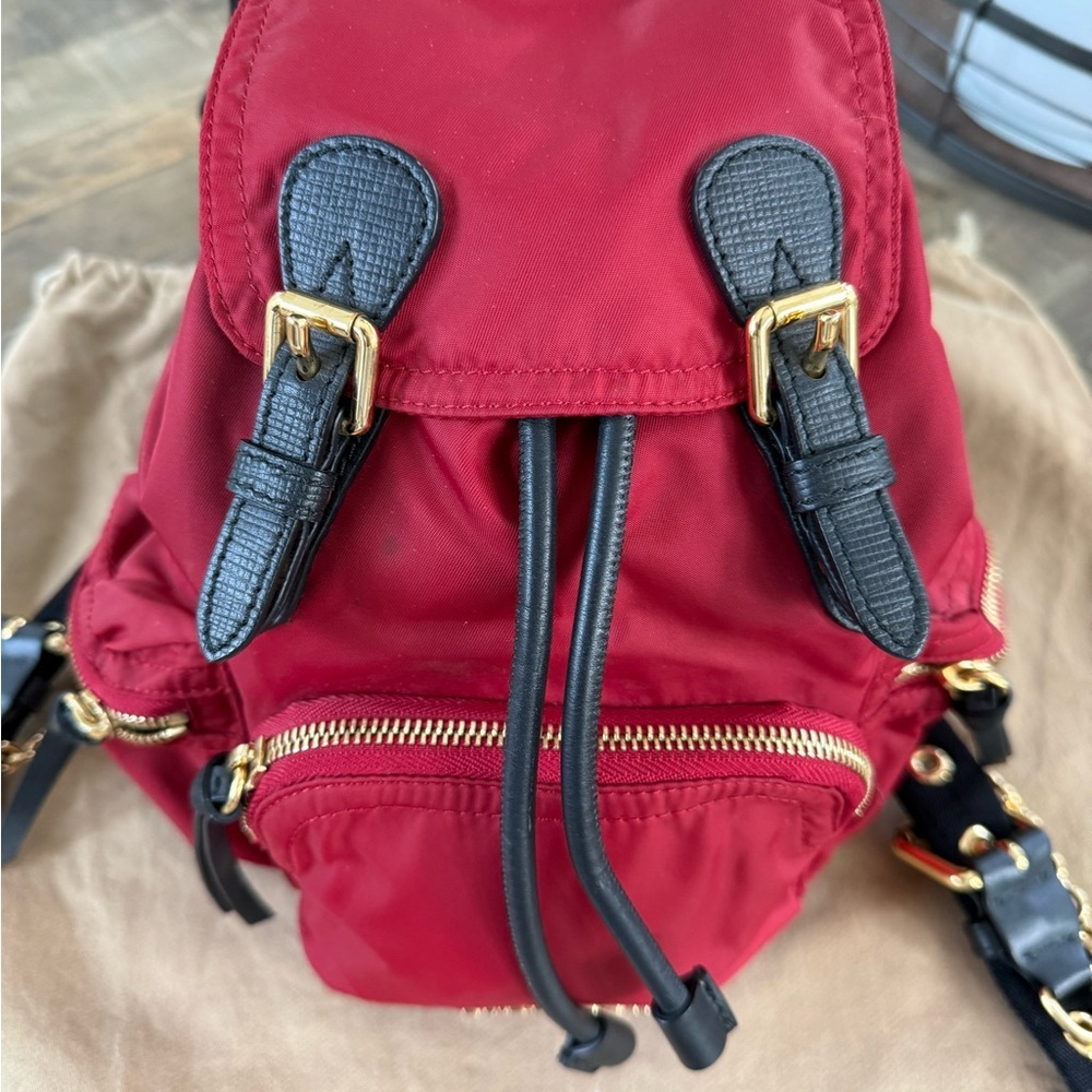 Burberry Red Rucksack/Backpack - Picture 2 of 14